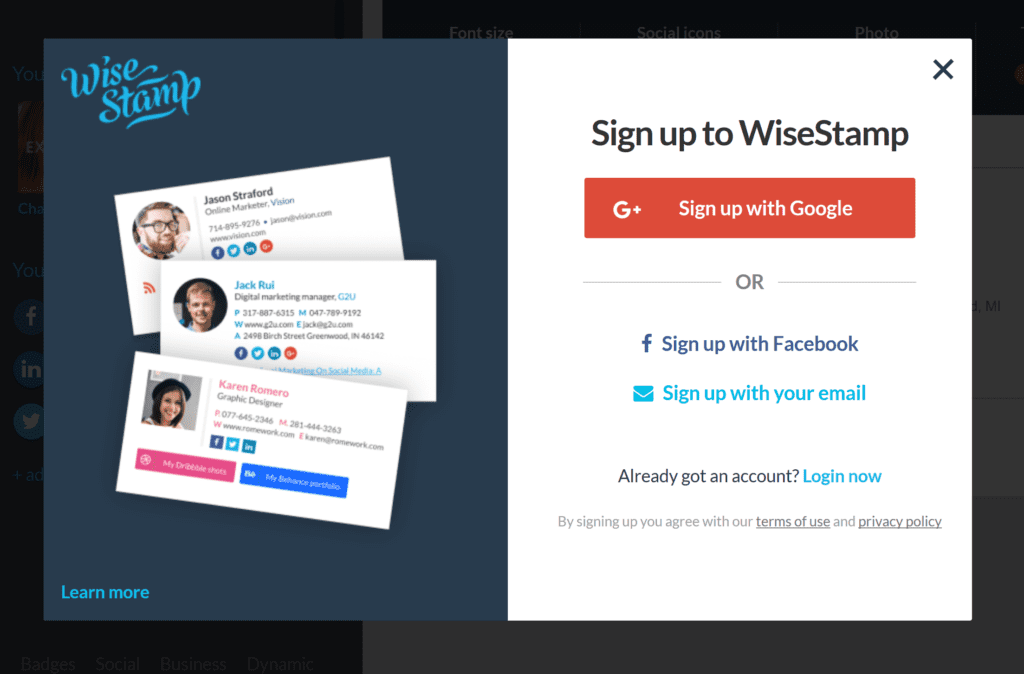 Wisestamp Example Customer Funnel #FunnelVision