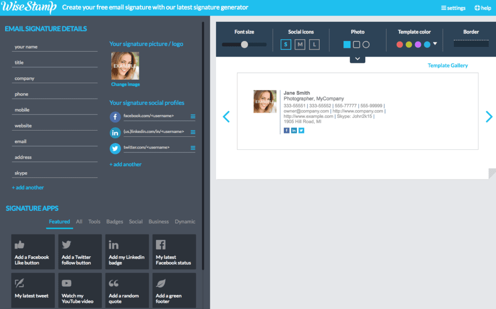 Wisestamp Example Page Customer Funnel #FunnelVision