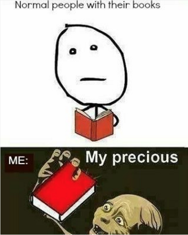 reader meme  - my precious book
