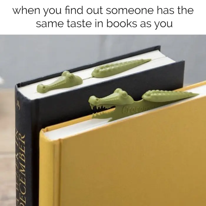 reader meme  - same taste in books
