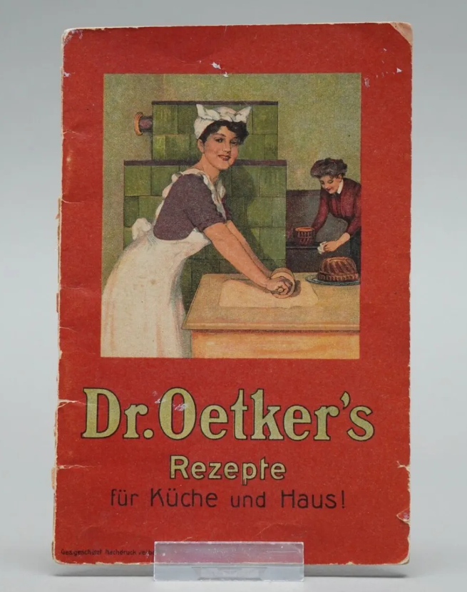 content marketing examples through history - Dr Oetker's Recipes